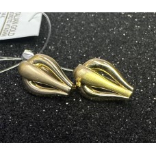 серьги, золото 585 (14K), вес 4.23 г.