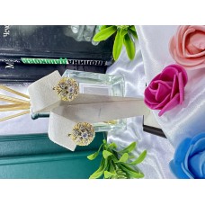 Серьги с камнями, золото 585 (14K), вес 7.08 г.