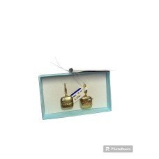 Серьги с камнями, золото 585 (14K), вес 5.68 г.