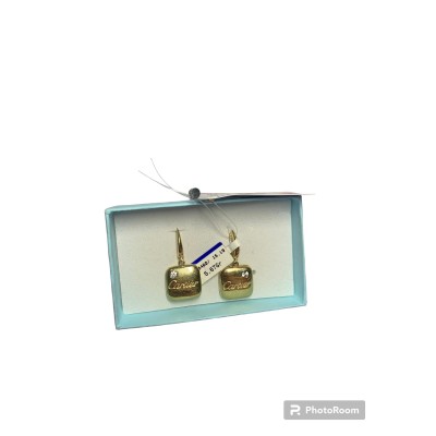 Серьги с камнями, золото 585 (14K), вес 5.68 г.