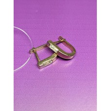 Серьги с камнями, золото 585 (14K), вес 2.49 г.