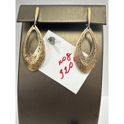 Серьги, золото 585 (14K), вес 4.41 г.