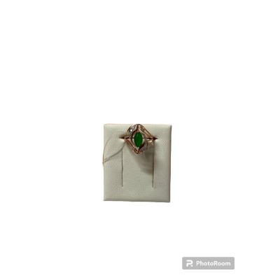 Золотое кольцо с камнями , золото 585 (14K), вес 3.15 г.
