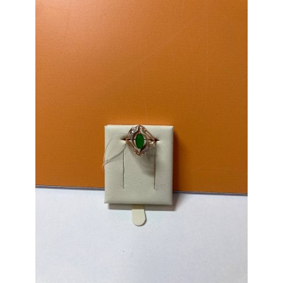 Золотое кольцо с камнями , золото 585 (14K), вес 3.15 г.