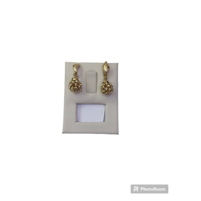 Серьги, золото 585 (14K), вес 5.12 г.