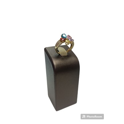 Кольцо с камнями, золото 585 (14K), вес 6.19 г.