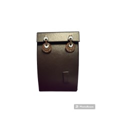 Серьги с камнями, золото 585 (14K), вес 7.83 г.