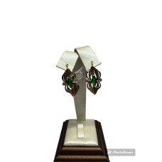 Серьги с камнями, золото 585 (14K), вес 6.85 г.