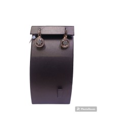 Серьги с камнями, золото 585 (14K), вес 5.19 г.