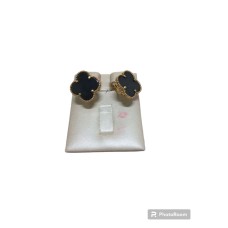 Серьги с камнями, золото 585 (14K), вес 8.17 г.