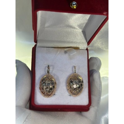 Серьги, золото 585 (14K), вес 5.84 г.