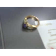 Кольцо с камнями, золото 585 (14K), вес 4.95 г.