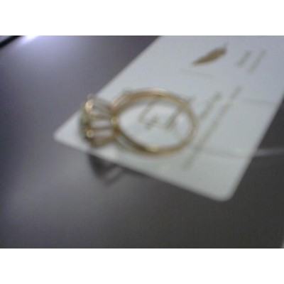 Кольцо с камнями, золото 585 (14K), вес 1.96 г.