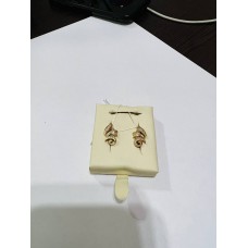 Серьги с камнями, золото 585 (14K), вес 4.29 г.