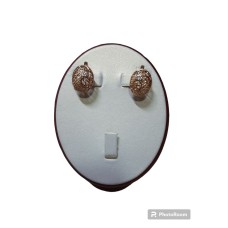 Серьги с камнями, золото 585 (14K), вес 4.89 г.