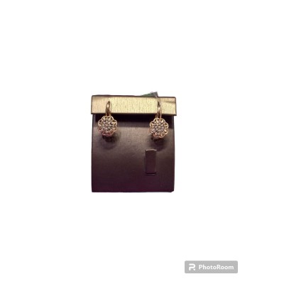 серьги, золото 585 (14K), вес 5.2 г.