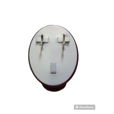 Серьги с камнями, золото 585 (14K), вес 2.8 г.