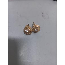 Серьги с камнями, золото 585 (14K), вес 5.97 г.