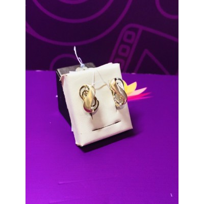 Серьги, золото 585 (14K), вес 4.17 г.
