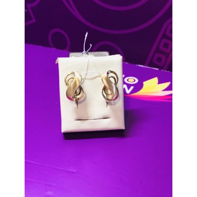 Серьги, золото 585 (14K), вес 4.17 г.