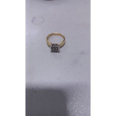 Кольцо с бриллиантами, золото 585 (14K), вес 4.5 г.