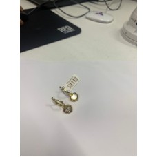 Серьги с камнями, золото 585 (14K), вес 5.8 г.